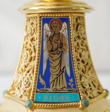 Solid silver gilt antique French Gothic Chalice.